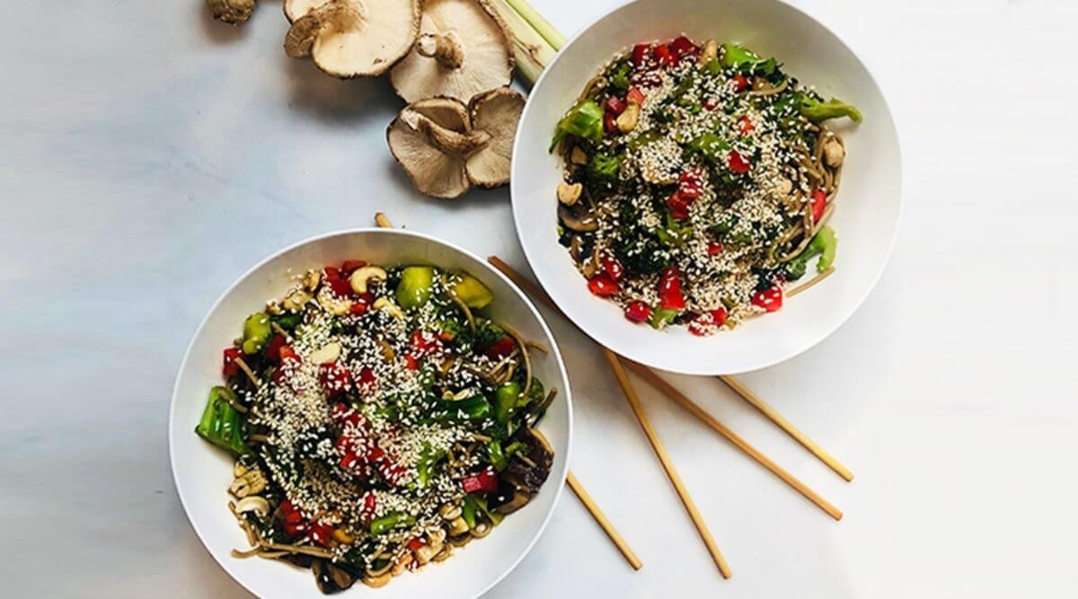 Broccoli & Mushroom Noodles